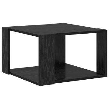Masă de cafea Stejar Negru 51,5x51,5x30 cm Lemn Ingineresc - Img 2