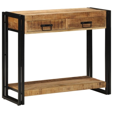 Masă de consolă 90x33x75 cm Lemn masiv de mango - Img 3