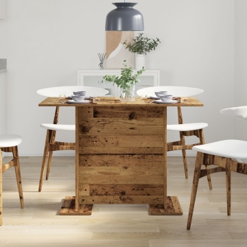 Masă de dining din lemn vechi 110x60x75 cm din lemn laminat - Img 4