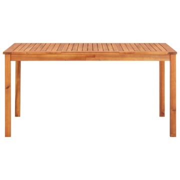 Masă de grădină, 150 x 90 x 74 cm, lemn masiv de acacia - Img 2