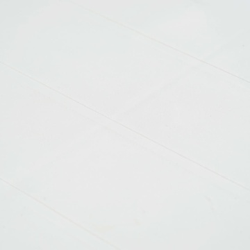 Masă de grădină, alb, 150 x 90 x 72 cm, plastic, aspect ratan - Img 4