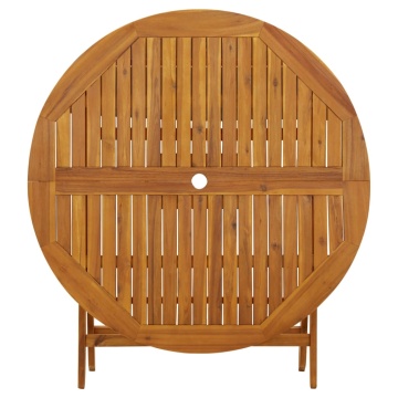 Masă de grădină pliabilă, 110 cm, lemn masiv de acacia - Img 8