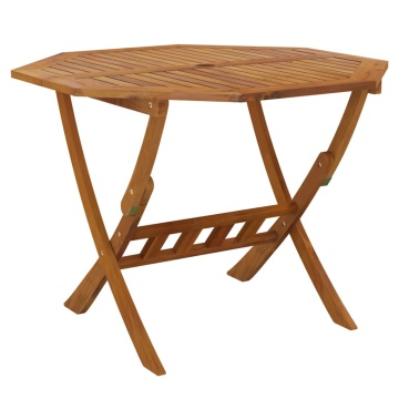 Masă de grădină pliabilă, 90x75 cm, lemn masiv de acacia - Img 2