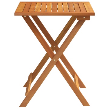 Masă de grădină pliantă Pătrată 60x60x72 cm Lemn masiv Acacia - Img 4
