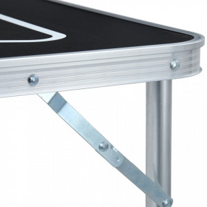 Masă de joc cu bere tip ping pong, pliabilă, negru, 240 cm - Img 7