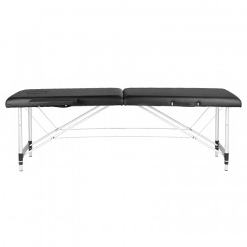 Masa De Masaj Plianta, Aluminiu, Confort, 2 Segmente Negre - Img 2
