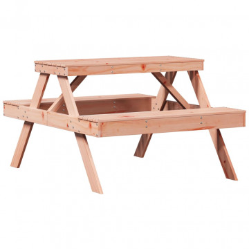 Masă de picnic, 105x134x75 cm, lemn masiv douglas - Img 2
