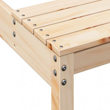 Masă de picnic, 110x134x75 cm, lemn masiv de pin - Img 6