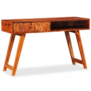 Masă de scris din lemn masiv de sheesham 118 x 50 x 76 cm - Img 7