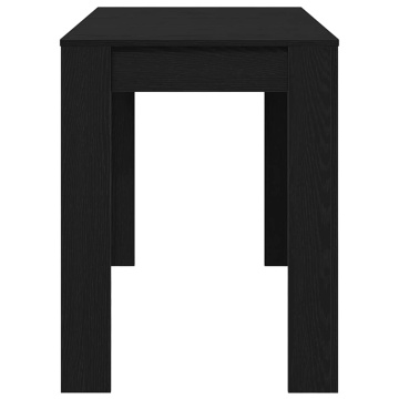 Masa de sufragerie din stejar negru 120x60x76 cm lemn prelucrat - Img 5