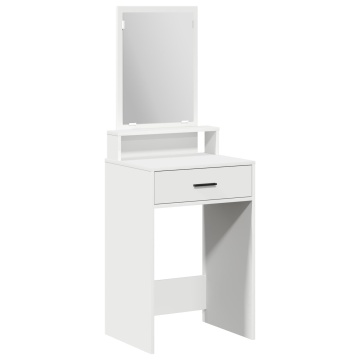 Masă de toaletă cu sertare Alb 50x41x140 cm - Img 2