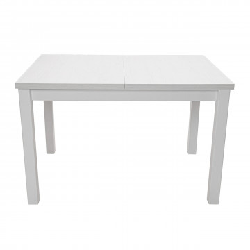 Masa extensibila mb-13 max5 120x150 cm, alb, lemn masiv de fag si pal - Img 2