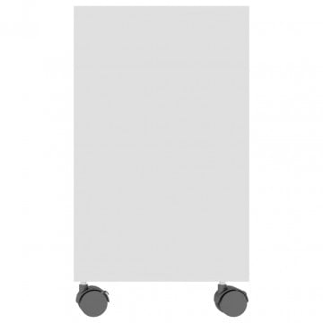 Masă laterală, alb, 70x35x55 cm, lemn compozit - Img 6