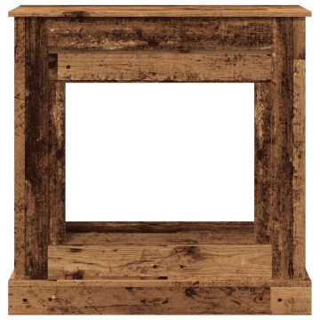 Mască de șemineu, lemn vechi, 90x30x90 cm, lemn prelucrat - Img 4