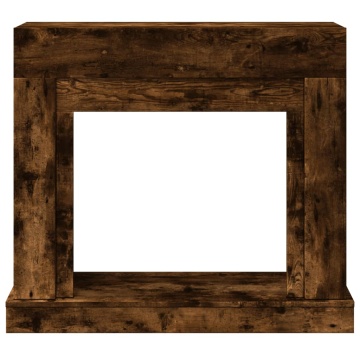 Mască de șemineu, stejar fumuriu 100x30x87,5 cm, lemn prelucrat - Img 4