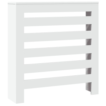 Mască pentru calorifer, alb, 78x20x82 cm, lemn prelucrat - Img 2