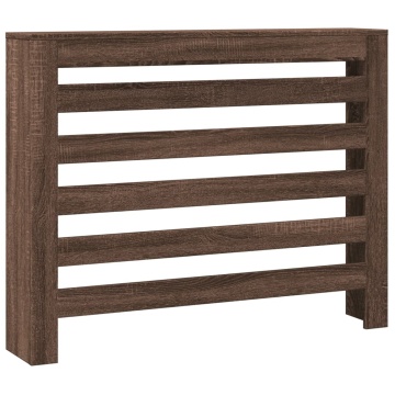 Mască pentru calorifer stejar maro 104x20x82 cm lemn prelucrat - Img 2