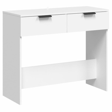 Măsuță consolă, alb, 90x36x75 cm, lemn prelucrat - Img 2