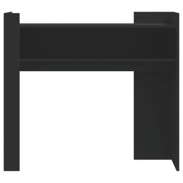Măsuță consolă, negru, 100x35x90 cm, lemn prelucrat - Img 4