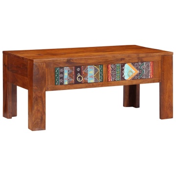 Măsuță de cafea, 90x50x40 cm, lemn masiv de acacia - Img 1
