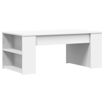 Măsuță de cafea, alb, 102x55x42 cm, lemn prelucrat - Img 5