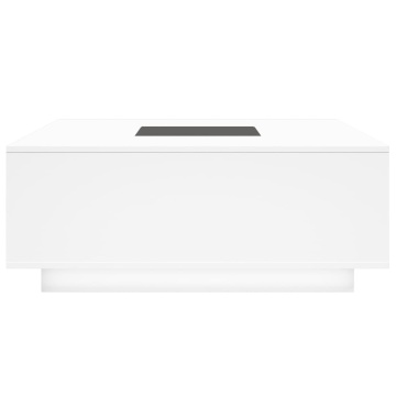 Măsuță de cafea cu LED infinity, alb, 100x100x40 cm - Img 6
