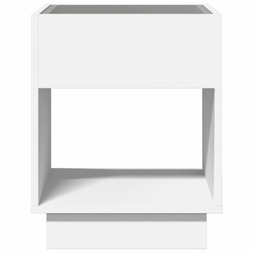 Măsuță de cafea cu LED infinity, alb, 40x40x50 cm - Img 5