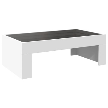 Măsuță de cafea cu LED infinity, alb, 90x50x30 cm - Img 7