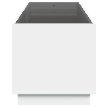 Măsuță de cafea cu LED infinity, alb, 90x50x50 cm - Img 6