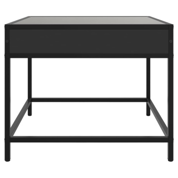Măsuță de cafea cu LED infinity, negru, 50x50x41 cm - Img 5
