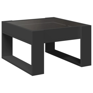 Măsuță de cafea cu LED infinity, negru, 50x53x30 cm - Img 7