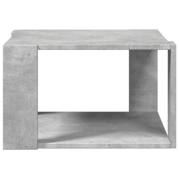 Măsuță de cafea, gri beton, 51,5x51,5x30 cm, lemn prelucrat - Img 4