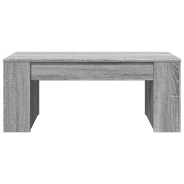 Măsuță de cafea, gri sonoma, 102x55x42 cm, lemn prelucrat - Img 4