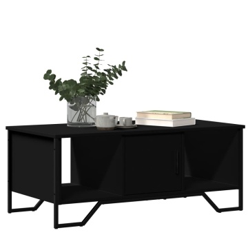 Măsuță de cafea, negru, 100x51x40 cm, lemn prelucrat - Img 4