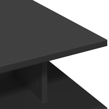 Măsuță de cafea, negru, 102x55x35 cm, lemn prelucrat - Img 6