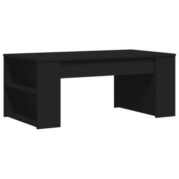 Măsuță de cafea, negru, 102x55x42 cm, lemn prelucrat - Img 2