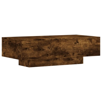 Măsuță de cafea, stejar afumat, 100x49,5x31 cm, lemn prelucrat - Img 2
