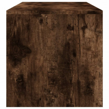 Măsuță de cafea, stejar fumuriu, 100x40x40 cm, lemn prelucrat - Img 7