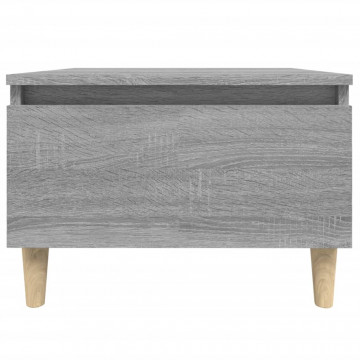 Mese laterale 2 buc. gri sonoma 50x46x35 cm lemn compozit - Img 5
