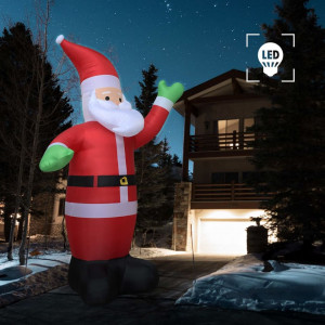 Moș Crăciun gonflabil, LED, IP44, 600 cm XXL - Img 1