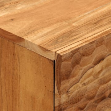 Noptieră, 50x33x60 cm, lemn masiv de acacia - Img 8