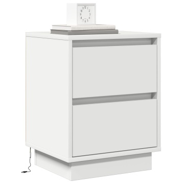 Noptieră cu LED albă 39x34.5x50 cm - Img 3