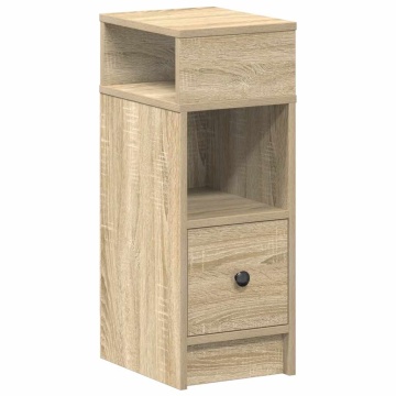 Noptiera cu sertar Stejar Sonoma 25x31x66 cm - Img 2