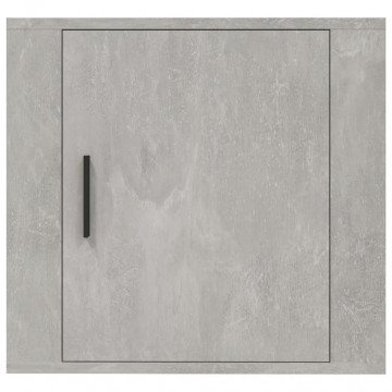 Noptieră de perete, gri beton, 50x30x47 cm - Img 8