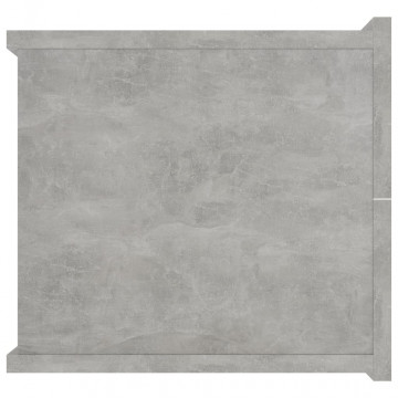Noptieră, gri beton, 40 x 30 x 30 cm, PAL - Img 7