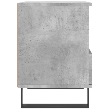 Noptieră, gri beton, 40x35x50 cm, lemn compozit - Img 6