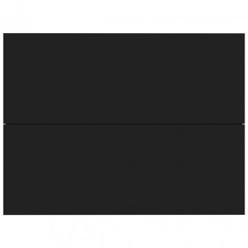 Noptieră, negru, 40 x 30 x 30 cm, PAL - Img 4