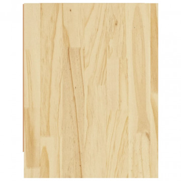 Noptiere, 2 buc., 40x30,5x40 cm, lemn masiv de pin - Img 5