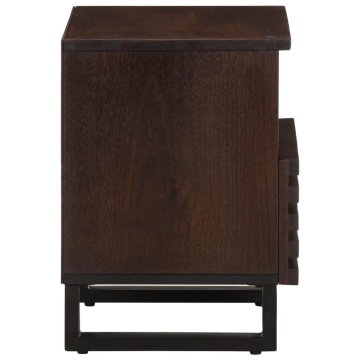Noptiere, 2 buc., 40x33x46 cm, lemn masiv de acacia - Img 8