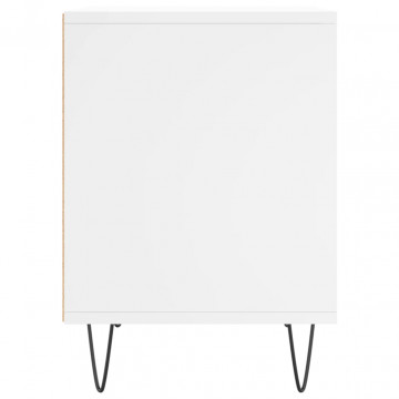 Noptiere, 2 buc., alb, 40x35x50 cm, lemn compozit - Img 5